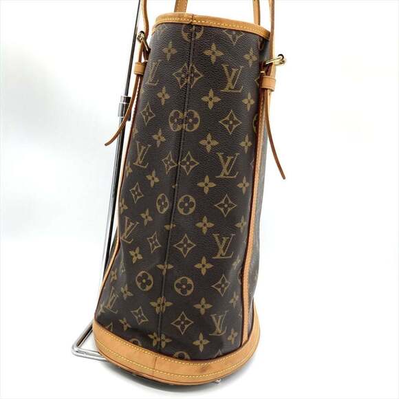 LOUIS VUITTON Authentic Brown Monogram Canvas Tote Bag - Picture 3 of 13